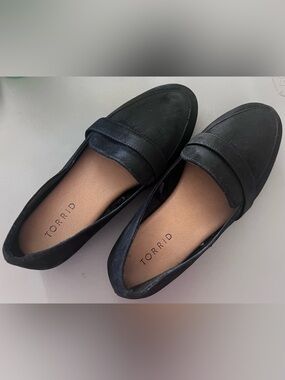 Torrid Black Suede Penny Loafers for Women